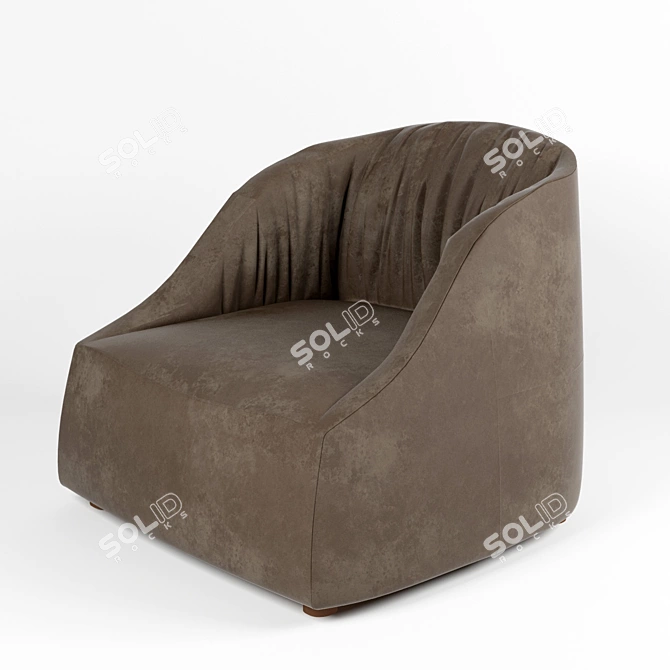 Modern Italian Blob Chair 3D model image 1