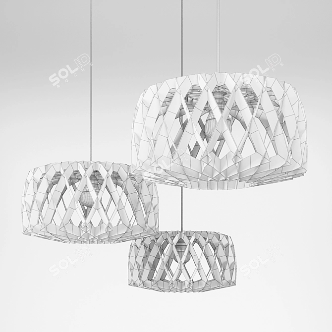 Elegant 60 cm Pilke Lights 3D model image 2