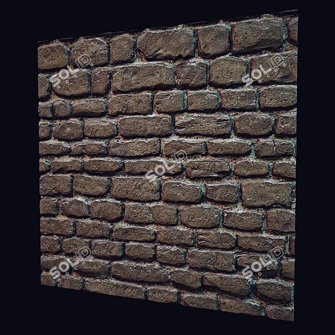 Versatile Brick Wall Solution 3D model image 1
