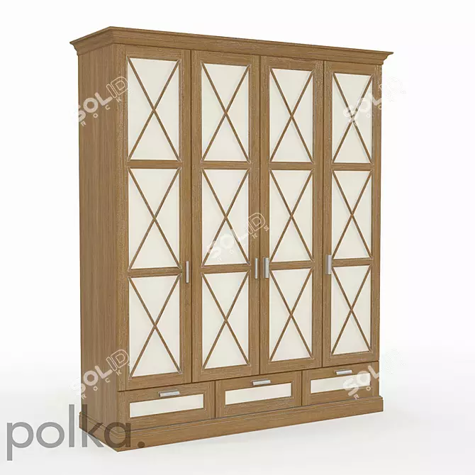 Title: Minimalist Martin SHM-4 Cabinet 3D model image 1