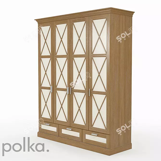 Title: Minimalist Martin SHM-4 Cabinet 3D model image 3