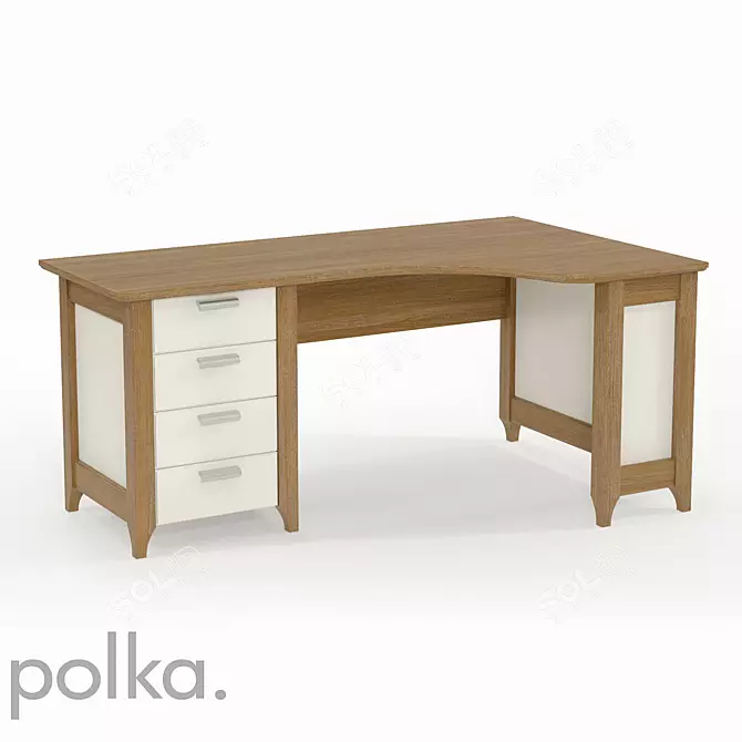 Elegant Martin Table 3D model image 1