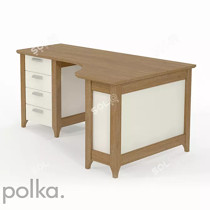 Elegant Martin Table 3D model image 3