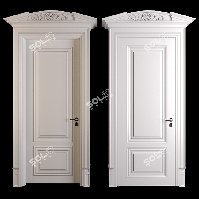 Timeless Elegance: Classic Door 3D model image 1