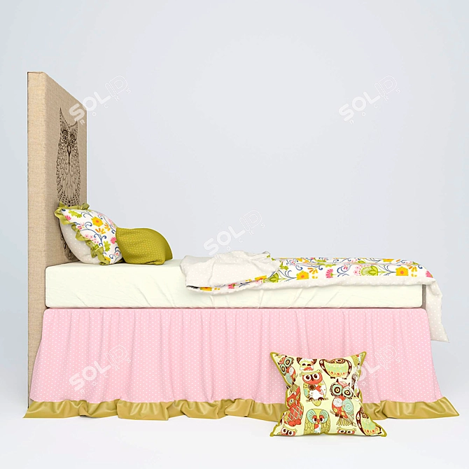 Cozy Dreams Child Bedding Set 3D model image 2