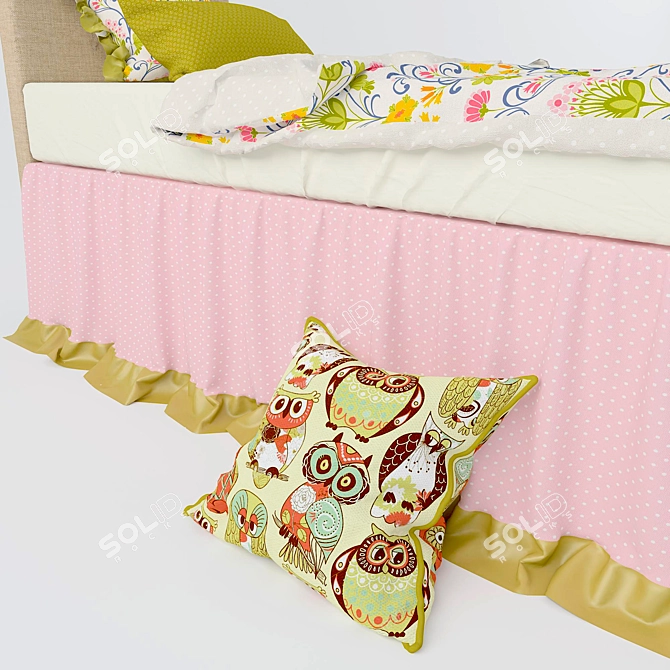 Cozy Dreams Child Bedding Set 3D model image 3