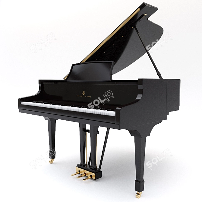 Steinway & Sons Grand Piano 3D model image 1