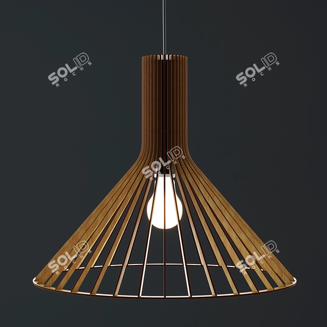 Suzanne Vintage Pendant Light 3D model image 1