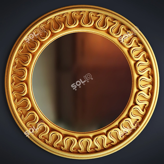 Reflective Elegance Mirror 3D model image 1