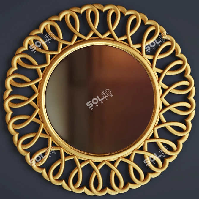 Reflective Beauty Mirror 3D model image 1