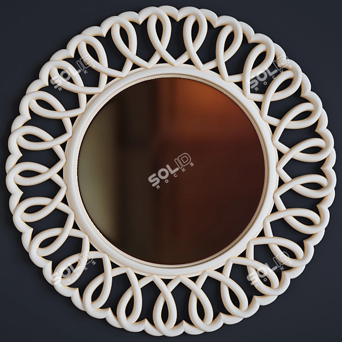 Reflective Beauty Mirror 3D model image 2