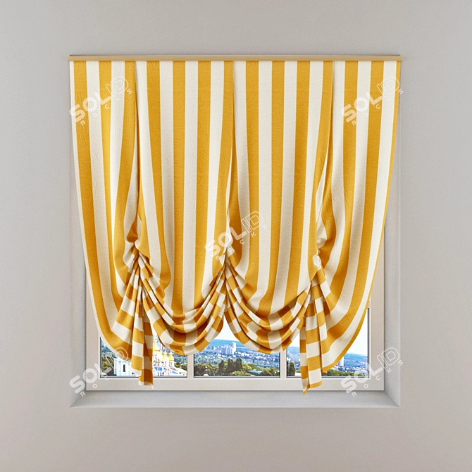 Espocada London Curtains 3D model image 1