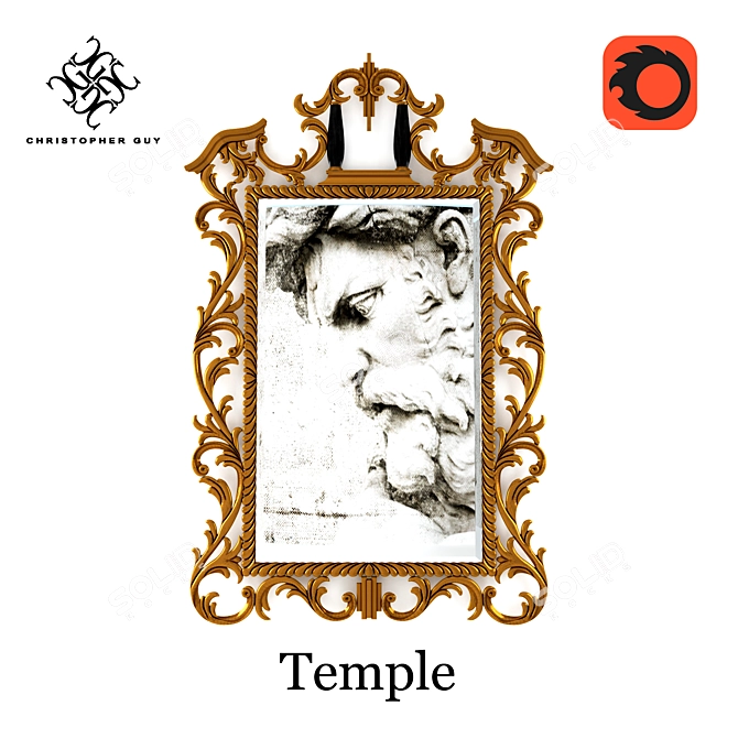 Temple Mirror: Christopher Guy's Masterpiece 3D model image 1