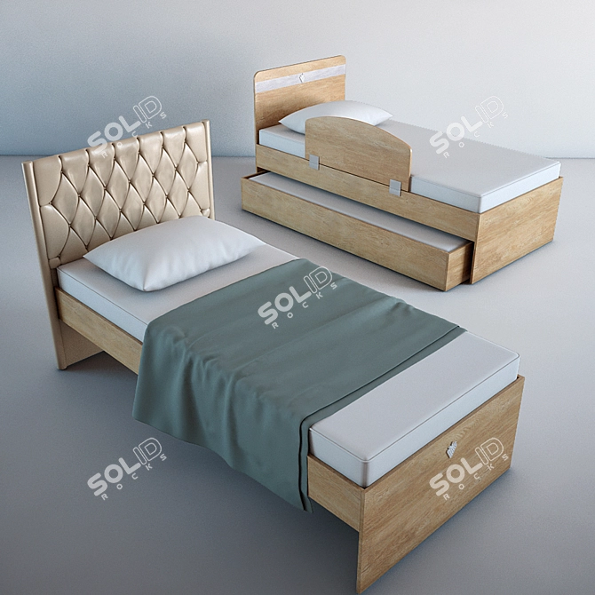 Cilek Natura Kids Furniture Set 3D model image 2