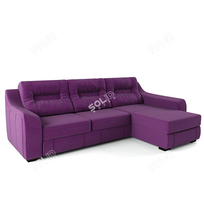 Rois Modular Corner Sofa by Pushe 3D model image 3