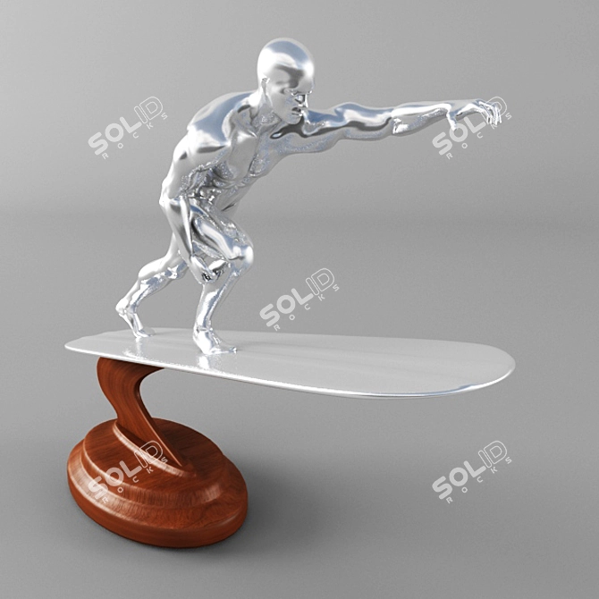 Cosmic Cruiser: The Silver Surfer 3D model image 1