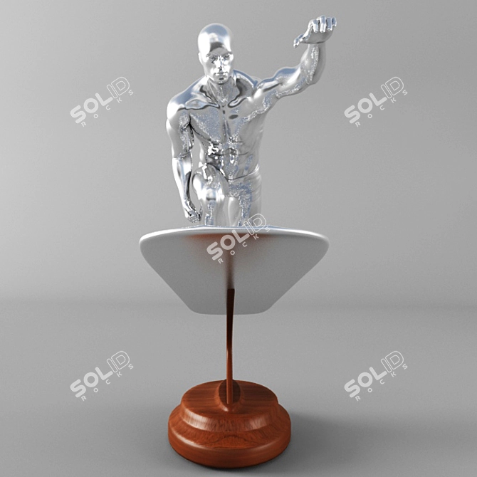 Cosmic Cruiser: The Silver Surfer 3D model image 2