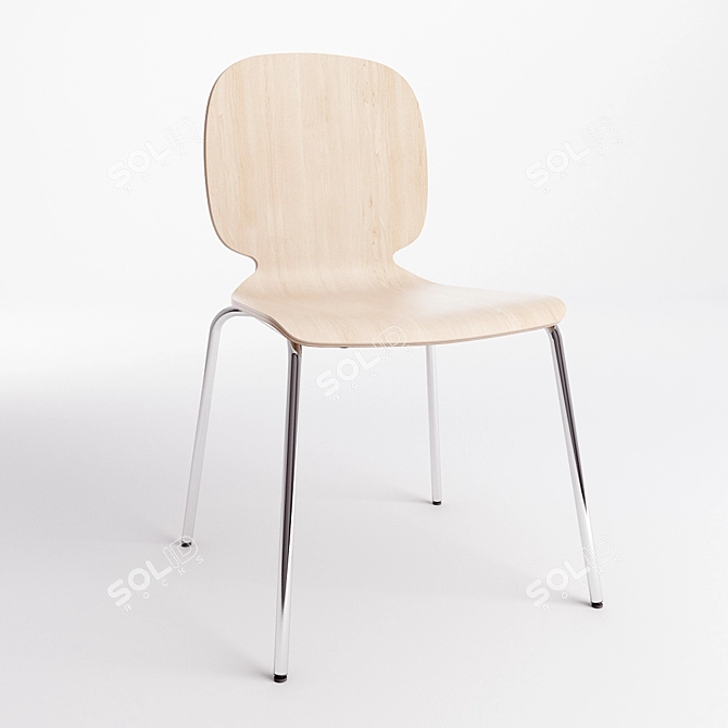 Nordic Comfort Chair 3D model image 1