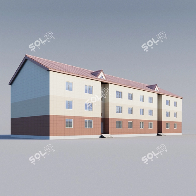 2-Section Residential House | Charming Model on Chekhov Street 3D model image 2