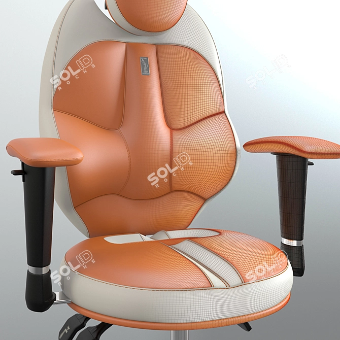 TurboSmooth Chair Trio: Stylish Seating Options 3D model image 2