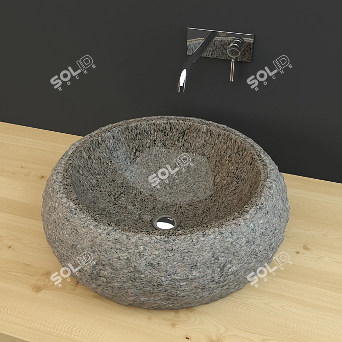  Natural Stone Sink 3D model image 1