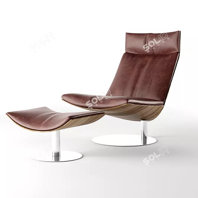Elegant Kara Desiree Chair 3D model image 1