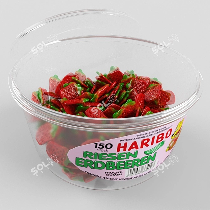 Delicious Marmalade Haribo - Cola & Riesen! 3D model image 2