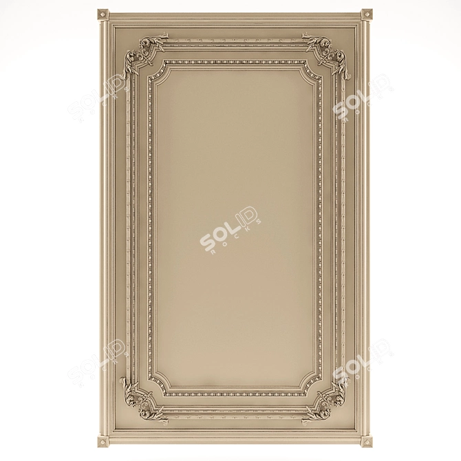 Classic Decorative Wall Panels 3D model image 1