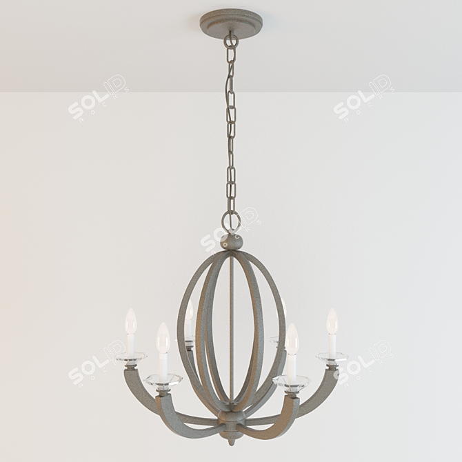 Savoy House Forum Chandelier 3D model image 1