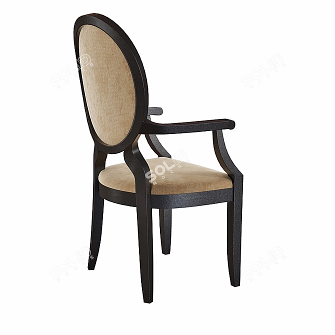 Elegant Modenese Gastone Chair 3D model image 2