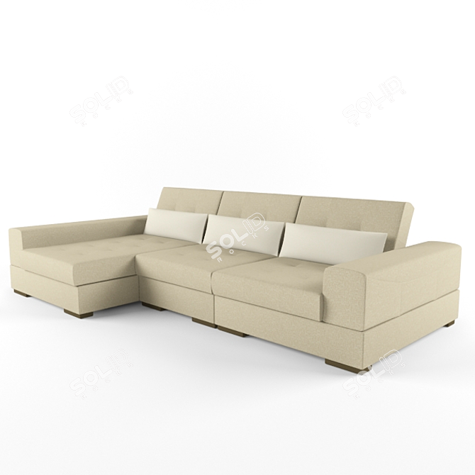 Modular Comfort Sofa: "Salvador" (by Factory Mirlacheva) 3D model image 1