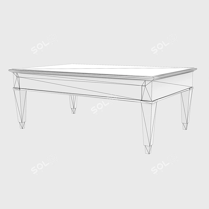Modern Classic Coffee Table 3D model image 2