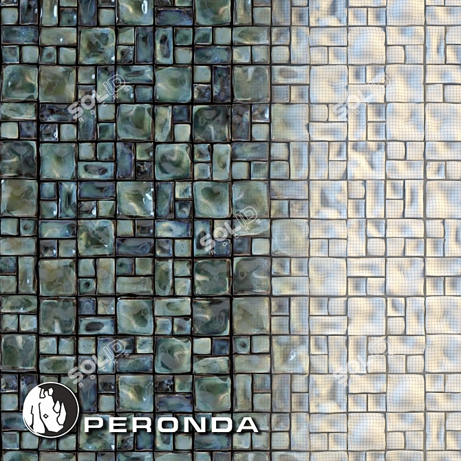 Peronda Shamian: Geometric Low Poly Tile 3D model image 1