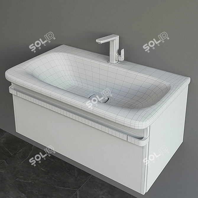 Tonic II Wash Basin Set 3D model image 2