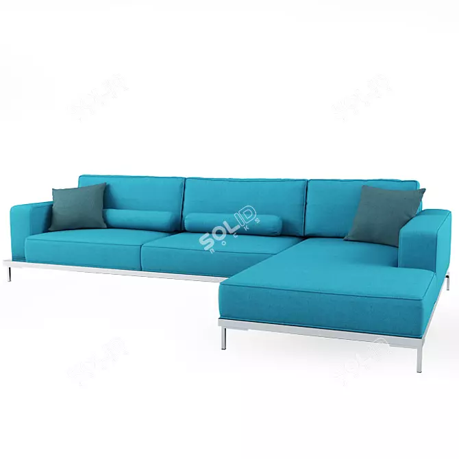 Modern Corner Sofa "MILANO 3D model image 1