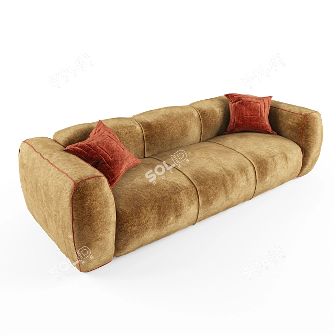 Comfy Modern Sofa 3D model image 1