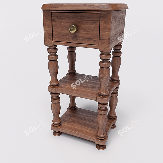 Midnight Dreams Nightstand 3D model image 1