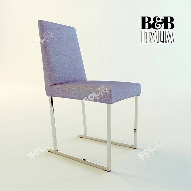 Modern Designer Chair: Solo B&B 3D model image 1