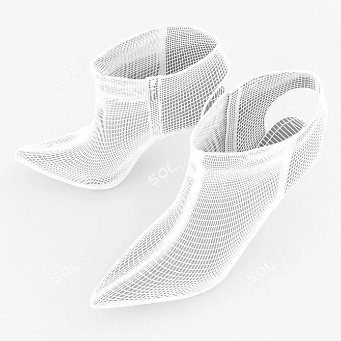 Elegant Boots: 3dsMax - FBX - OBJ Formats 3D model image 3