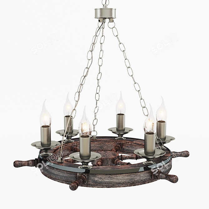 Maytoni Frigate Elegant Chandelier - ARM624-06-R 3D model image 1