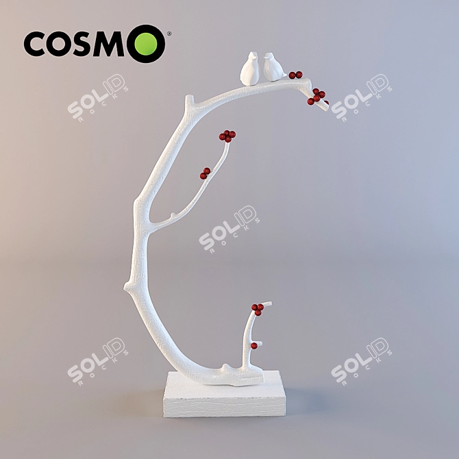 Romantic Birdies Figurine 3D model image 1