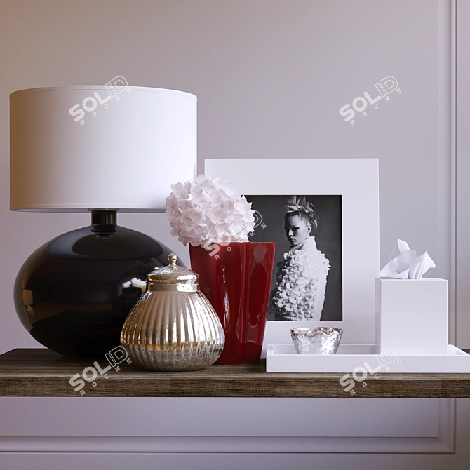 Kelly Hoppen Decor Set: Perfect for Console and Night Tables 3D model image 1