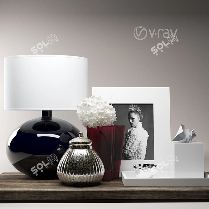 Kelly Hoppen Decor Set: Perfect for Console and Night Tables 3D model image 2