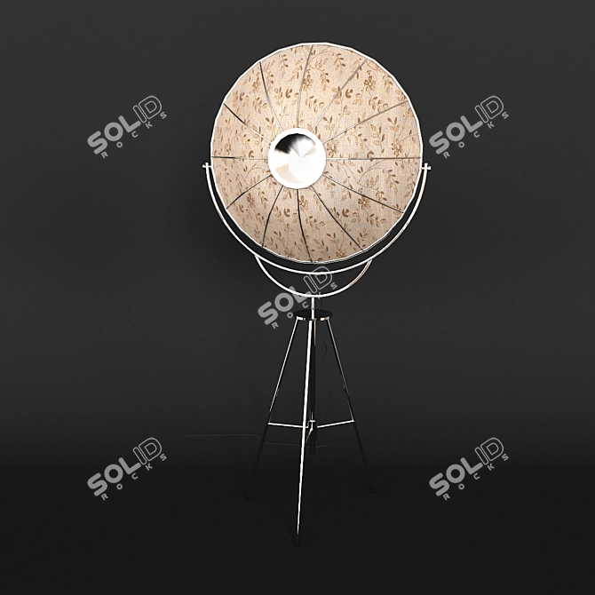 Fortuny Floor Lamp: Timeless Elegance Illuminated 3D model image 2