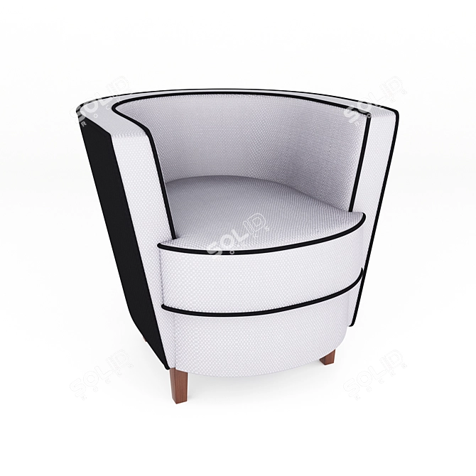 Homemotions Cuba Armchair: Luxurious Comfort 3D model image 1