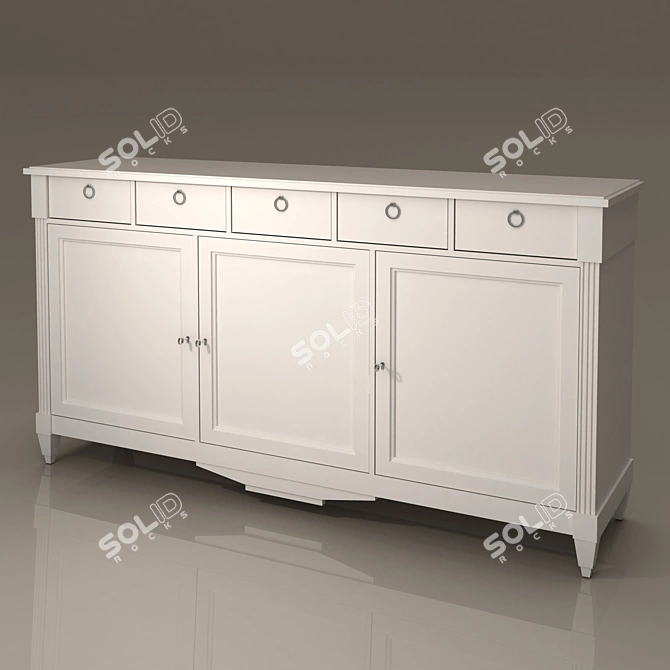 Direttorio 1751 Classic Chest of Drawers 3D model image 1