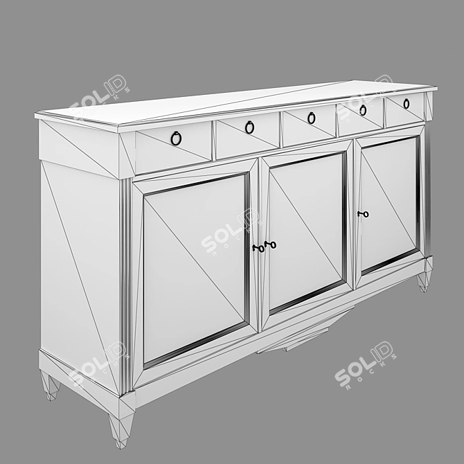 Direttorio 1751 Classic Chest of Drawers 3D model image 3