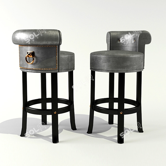 Elegant Bar Chair: Stylish Seating Solution 3D model image 1