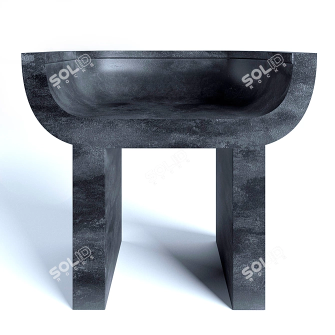 RICK OWENS Stone Throne 3D model image 2