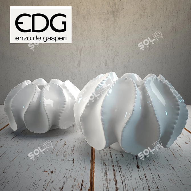 Enchanting Chakra Vases: EDG's Artistic Touch 3D model image 1